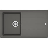 FRANKE Fragranitespüle BFG 611-86 Steingrau Drehknopf 114.0336.936