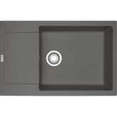 FRANKE Fragranitespüle MRG 611-78 XL Steingrau Druckknopf Edelstahl 114.0476.147