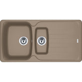 FRANKE Fragranitespüle AZG 651-97 Cashmere Drehknopf Chrom 114.0477.968