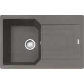 FRANKE Fragranitespüle UBG 611-78 Steingrau Drehknopf Edelstahl 114.0682.563