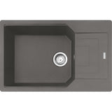 FRANKE Fragranitespüle UBG 611-78 XL Steingrau Drehknopf Edelstahl 114.0682.569