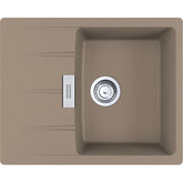 FRANKE Fragranitespüle CNG 611-62 Cashmere Drehknopf Edelstahl 114.0681.430
