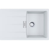 FRANKE Fragranitespüle CNG 611-78 Glacier Drehknopf Edelstahl 114.0681.585