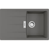 FRANKE Fragranitespüle CNG 611-78 Steingrau Drehknopf Edelstahl 114.0681.583