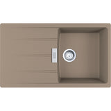 FRANKE Fragranitespüle CNG 611-86 Cashmere Drehknopf Edelstahl 114.0682.502