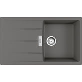 FRANKE Fragranitespüle CNG 611-86 Steingrau Drehknopf Edelstahl 114.0682.459