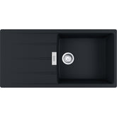 FRANKE Fragranitespüle CNG 211-100 Black Matt Drehknopf 135.0729.521