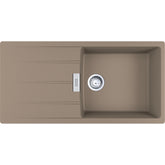FRANKE Fragranitespüle CNG 611-100 Cashmere Drehknopf Edelstahl 114.0682.507