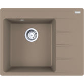 FRANKE Fragranitespüle CNG 611-62 A Cashmere Drehknopf Edelstahl 114.0685.109