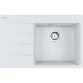 FRANKE Fragranitespüle CNG 611-78 A Glacier Drehknopf Edelstahl 114.0685.102