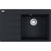 FRANKE Fragranitespüle CNG 611-78 A Black Matt Drehknopf Edelstahl 114.0627.620