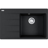 FRANKE Fragranitespüle CNG 611-78 A Onyx Drehknopf Edelstahl 114.0627.657