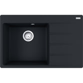 FRANKE Fragranitespüle CNG 611-78 A Black Matt Drehknopf Edelstahl 114.0627.651