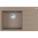 FRANKE Fragranitespüle CNG 611-78 A Cashmere Drehknopf Edelstahl 114.0685.105