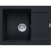 FRANKE Fragranitespüle MRG 611-62 BlackMatt Druckknopf Edelstahl 114.0627.368