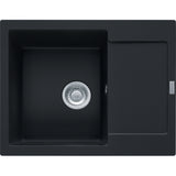 FRANKE Fragranitespüle MRG 611-62 BlackMatt Druckknopf Edelstahl 114.0627.368