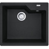 FRANKE Fragranitebecken UBG 610-56 Black Matt Drehknopf 114.0682.641