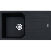 FRANKE Fragranitespüle UBG 211-86 Black Matt Drehknopf 135.0729.500