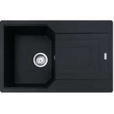 FRANKE Fragranitespüle UBG 611-78 Black Matt Drehknopf 114.0682.561