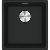 FRANKE Fragranitebecken MRG 210-37 BlackMatt Druckknopf Edelstahl 135.0682.807