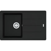 FRANKE Fragranitespüle BFG 611-78 Black Matt Drehknopf 114.0657.822