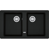 FRANKE Fragranitebecken BFG 620-34-34 Black Matt Drehknopf 114.0657.823