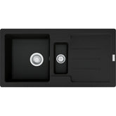 FRANKE Fragranitespüle STG 651-86 Black Matt Drehknopf 114.0657.825