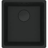 FRANKE Fragranitebecken MRG 110-37 Black Matt Handbedienung 125.0683.139