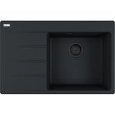 FRANKE Fragranitespüle CNG 611-78 A Black Matt Drehknopf 114.0658.593