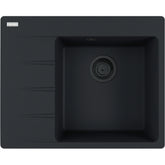 FRANKE Fragranitespüle CNG 611-62 A Black Matt Drehknopf 114.0658.595