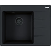 FRANKE Fragranitespüle CNG 611-62 A Black Matt Drehknopf 114.0658.594