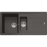 FRANKE Fragranitespüle BFG 651-97 Schiefergrau Drehknopf 114.0723.973