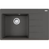 FRANKE Fragranitespüle CNG 611-78 A l Schiefergrau Drehknopf 114.0723.991
