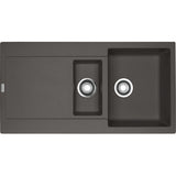 FRANKE Fragranitespüle MRG 651-97 Schiefergrau Druckknopf Edelst 114.0723.975