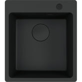 FRANKE Fragranitebecken MRG 610-39 A Black Matt Drehknopf 114.0708.036
