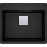 FRANKE Becken KNG 610-53 A Black Matt Druckknopf Edelstahl 114.0747.225
