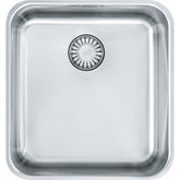 FRANKE Edelstahlbecken EOX 110-36 Edelstahl Druckknopf Edelstahl 122.0477.876