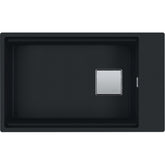 FRANKE Becken KNG 110-62 Matt Black Druckknopf Edelstahl + Zubehör 125.0747.718
