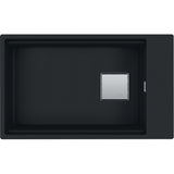 FRANKE Fragranitebecken KNG 110-62 Black Matt Druckknopf 125.0627.321
