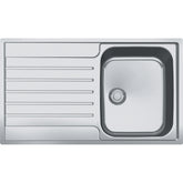 FRANKE Edelstahlspüle AGX 211-86 Edelstahl Druckknopf Edelstahl 127.0380.403
