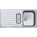 FRANKE Edelstahlspüle AGX 251-100 G Edelstahl Druckknopf Edelstahl 127.0380.391