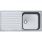 FRANKE Edelstahlspüle AGX 211-100 Edelstahl Druckknopf Edelstahl 127.0380.396