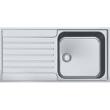 FRANKE Edelstahlspüle AGX 211-100 Edelstahl Druckknopf Edelstahl 127.0380.396
