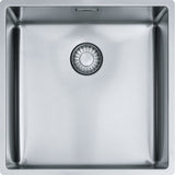 FRANKE Edelstahlbecken BXX 110-40 Edelstahl Druckknopf Edelstahl 122.0375.255