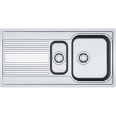 FRANKE Edelstahlspüle RPX 251-100 Edelstahl Drehknopf Chrom 127.0371.769