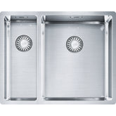 FRANKE Edelstahlbeck BXX260/160-34-16 Edelstahl Handbedienung 127.0375.279