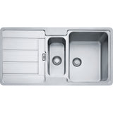 FRANKE Edelstahlspüle HDX 254-97 Edelstahl Druckknopf Edelstahl 127.0378.733
