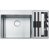 FRANKE Edelstahlbecken BWX220-54-27A Edelstahl Druckknopf Edelstahl 127.0558.826