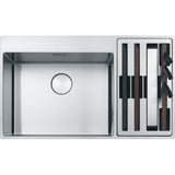 FRANKE Edelstahlbecken BWX220-54-27A Edelstahl Druckknopf Edelstahl 127.0558.826