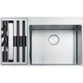 FRANKE Edelstahlbecken BWX220-54-27A Edelstahl Druckknopf Edelstahl 127.0558.824